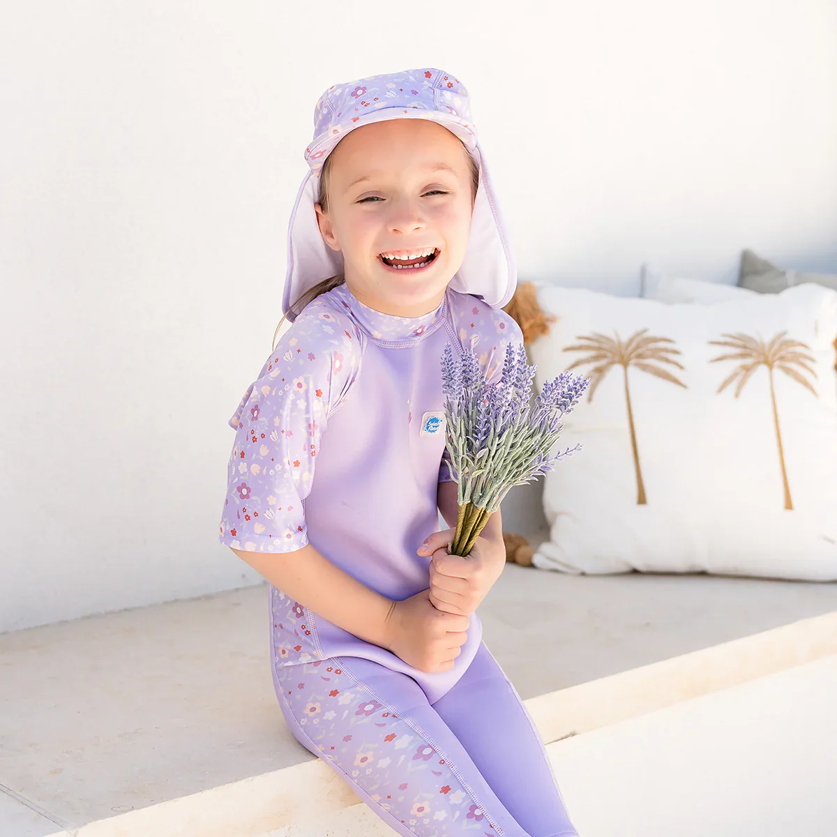 Splash About - UV Sun & Sea Suit Fato Praia / Piscina térmico Lilac Spring - Image 3