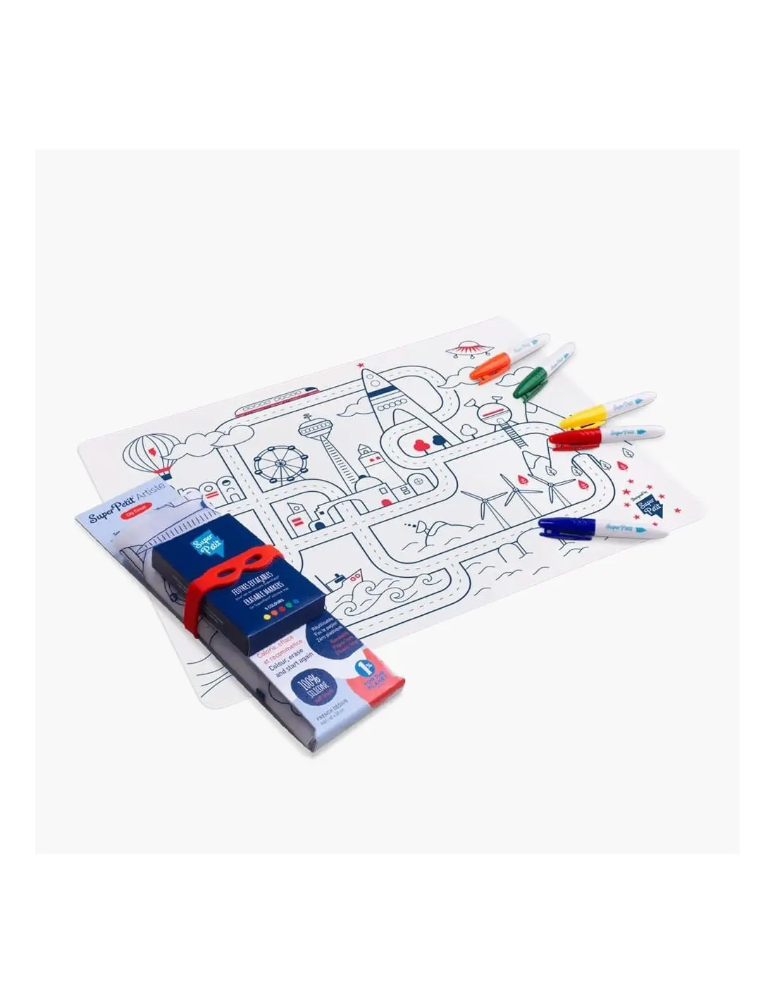 Super Petit Kit de pintar em silicone com marcadores - Image 11