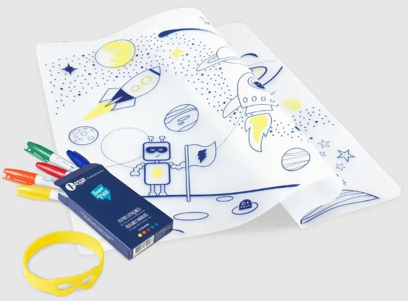 Super Petit Kit de pintar em silicone com marcadores - Image 4