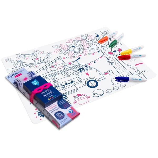 Super Petit Kit de pintar em silicone com marcadores - Image 6
