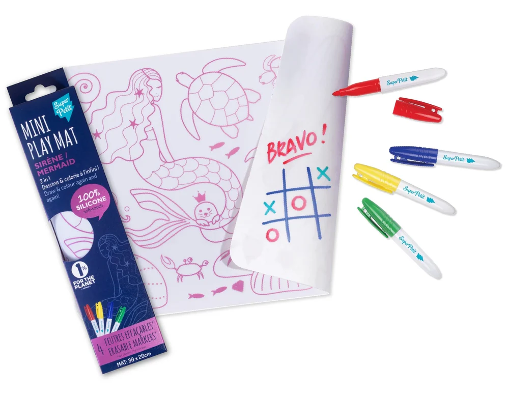 Super Petit Mini Conjunto de pintar em silicone com 4 marcadores - Image 3