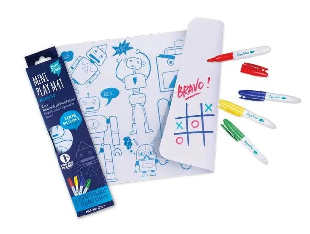 Super Petit Mini Conjunto de pintar em silicone com 4 marcadores - Image 5