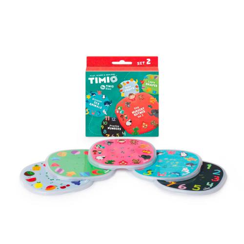 Timio Conjunto 2 de 5 discos Números, Formas, Frutos, Animais marinhos, Canções - Image 3