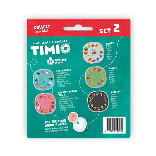 Timio Conjunto 2 de 5 discos Números, Formas, Frutos, Animais marinhos, Canções - Image 4