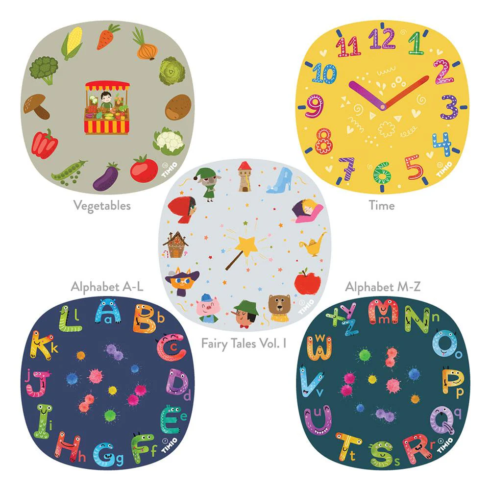 Timio Conjunto 3 de 5 discos Contos de fadas, Tempo, Legumes, Alfabeto - Image 3