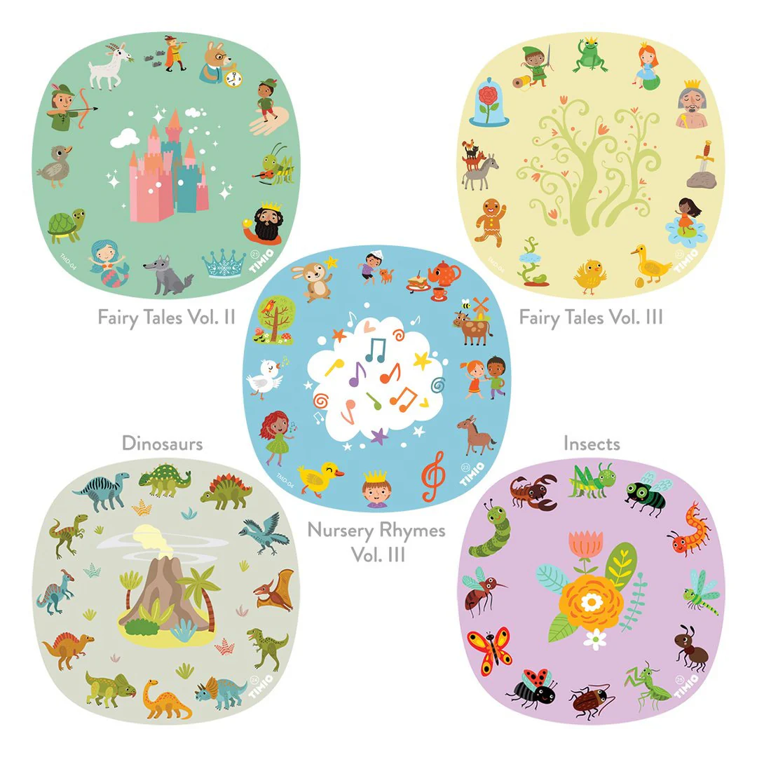 Timio Conjunto 4 de 5 discos Canções, Contos de fadas, Dinossauros, Pequenos insetos - Image 3
