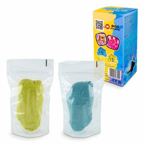 Tuban Set Fluffy Sand – Azul e Amarelo 2 x 70g - Image 2