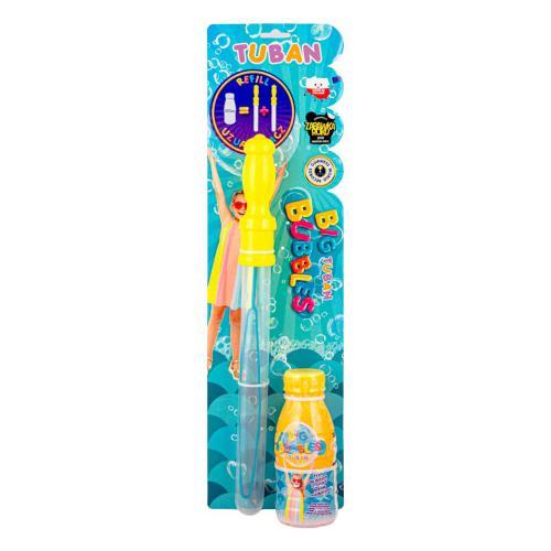 Tuban Set Frasco de Bolas de Sabão 250ml com Varinha 37cm