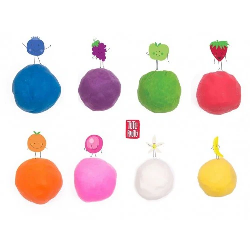 Tutti Frutti Plasticina - Pote individual com glitter - Image 5