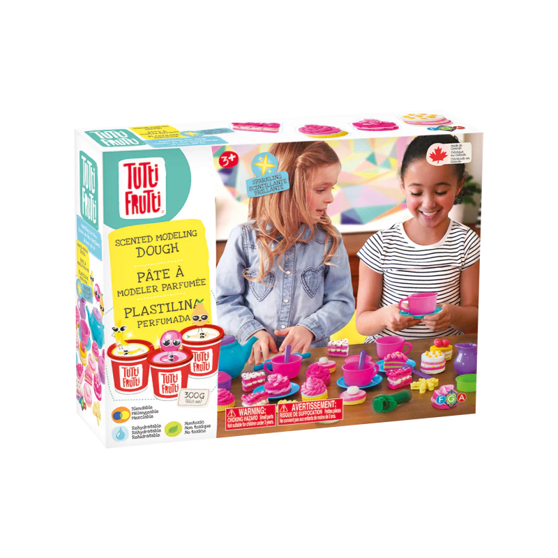 Tutti Frutti Plasticina - Tea Time ( 3 potes + acessórios)