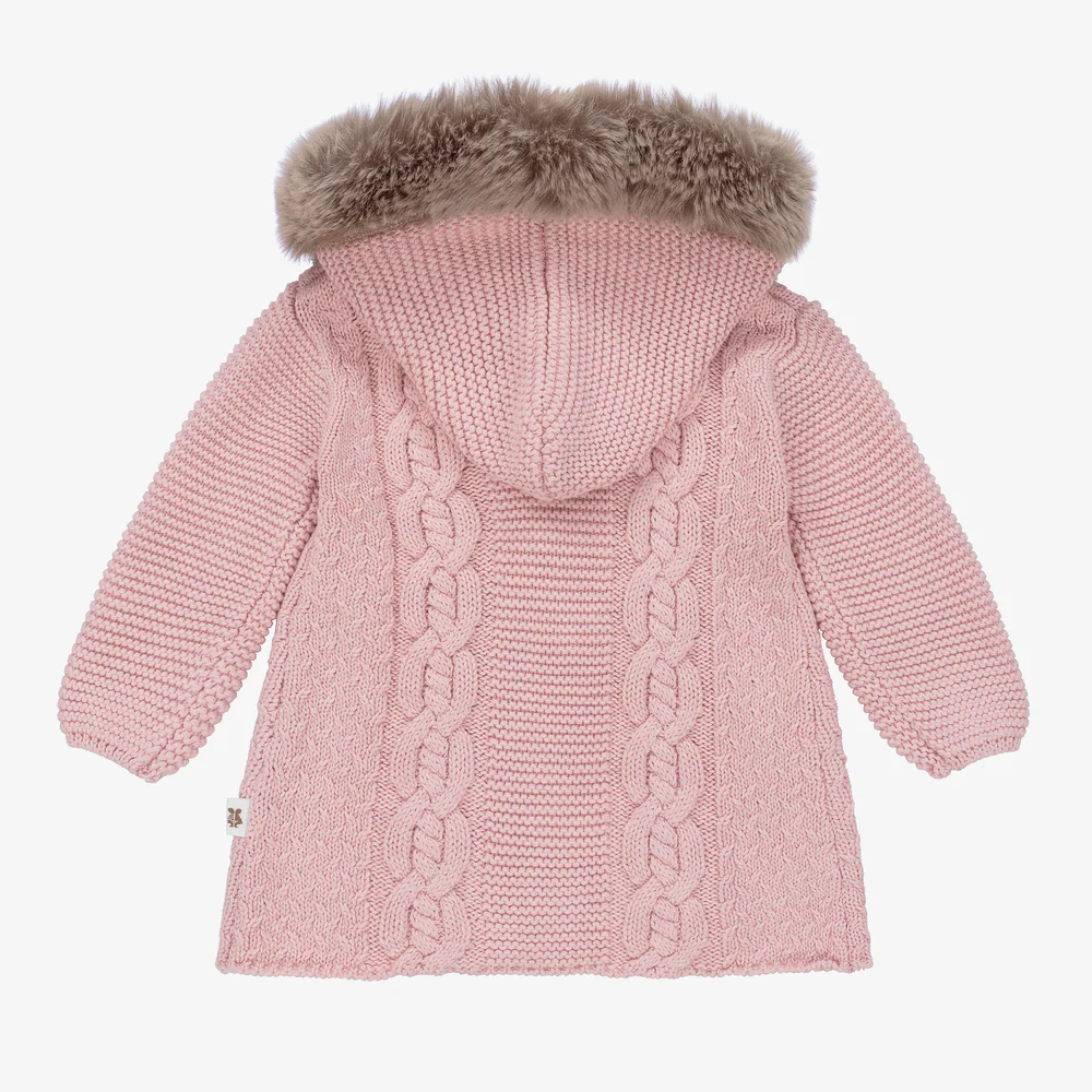 Tutto Piccolo Casaco de malha rosa - Image 3