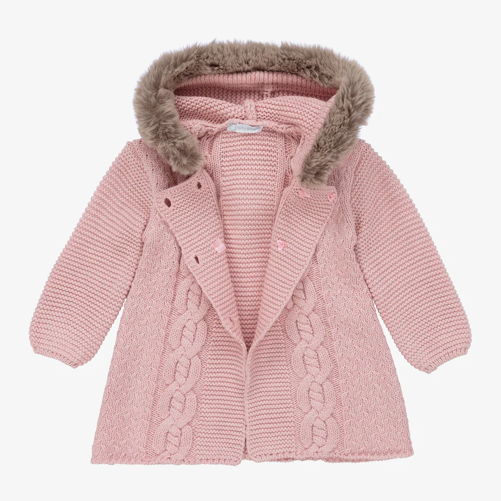 Tutto Piccolo Casaco de malha rosa - Image 4