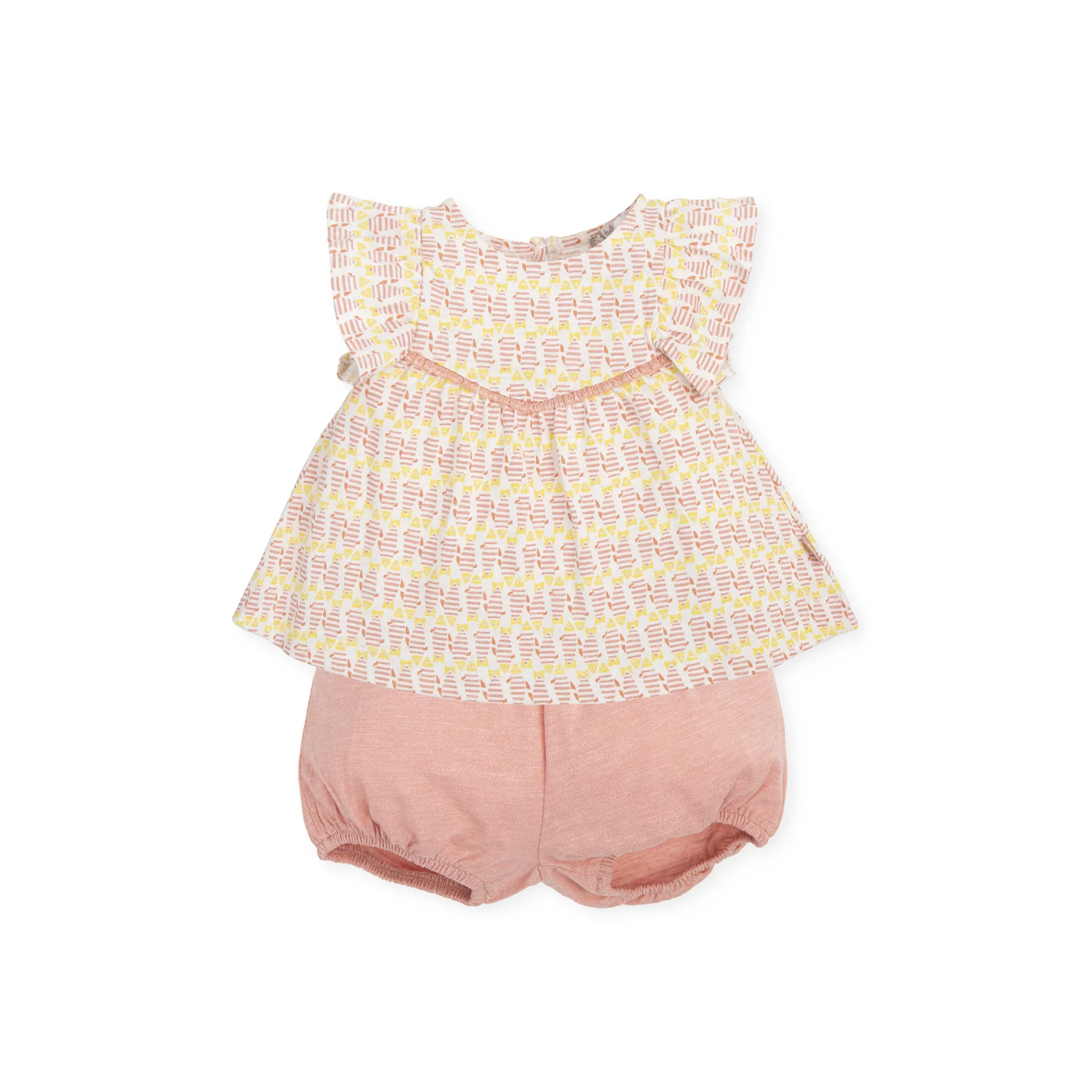 Tutto Piccolo Conjunto 2 peças Rosa e Amarelo