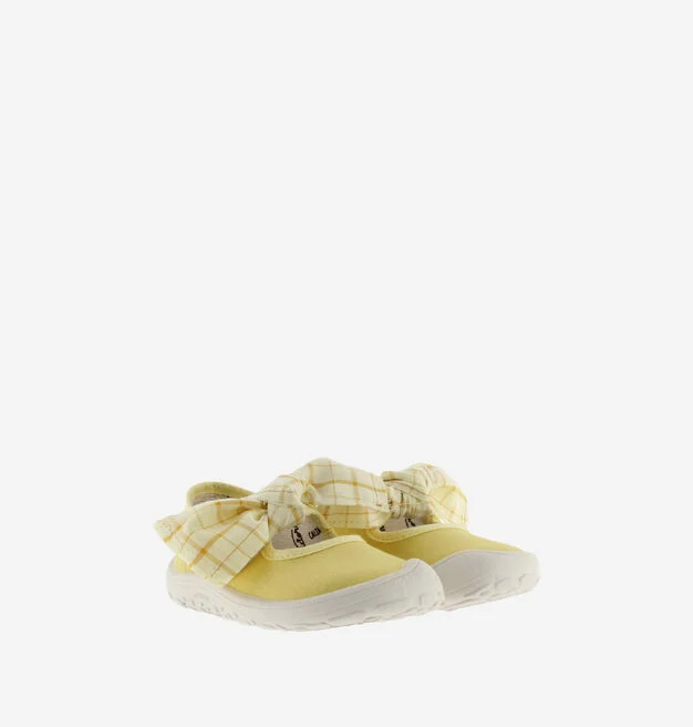 Victoria Barefoot BAILARINA LONA Amarelo com Laço - Image 5