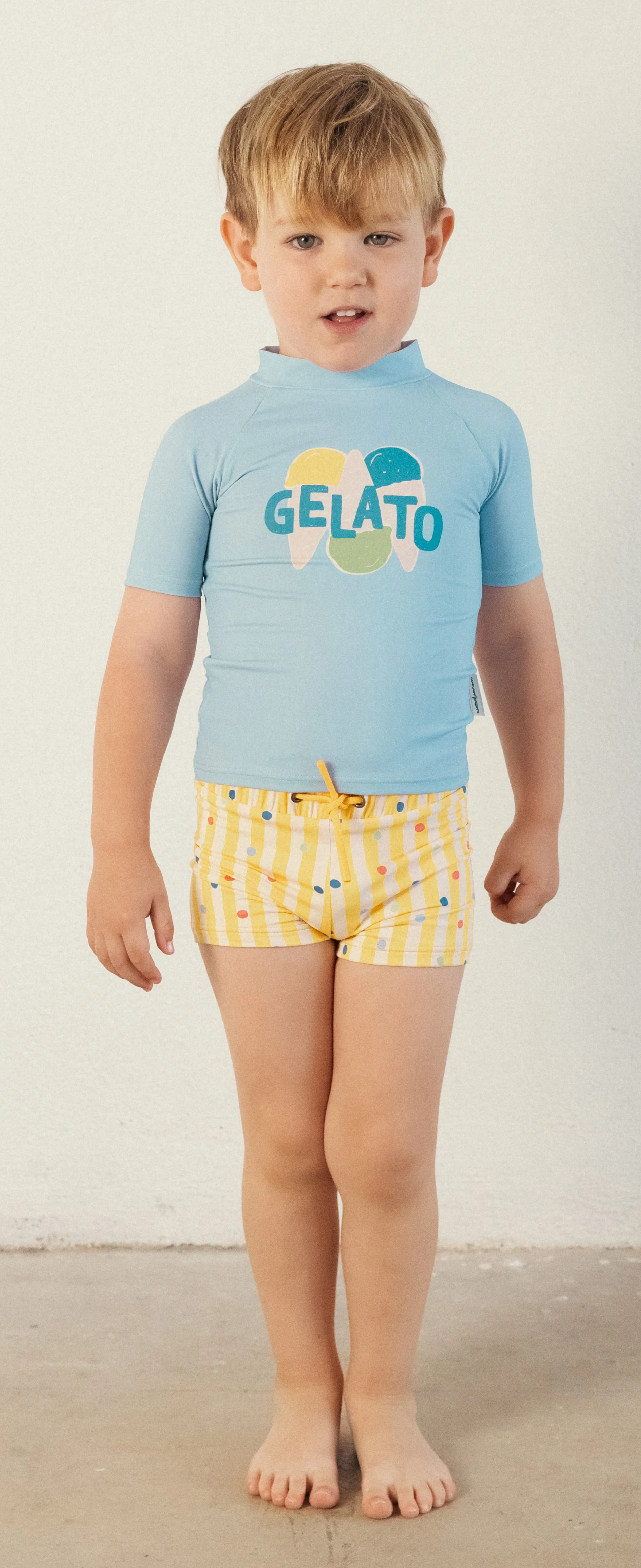 Waterlemon Boxer praia lycra - Piscina Amarelo com bolinhas - Image 2