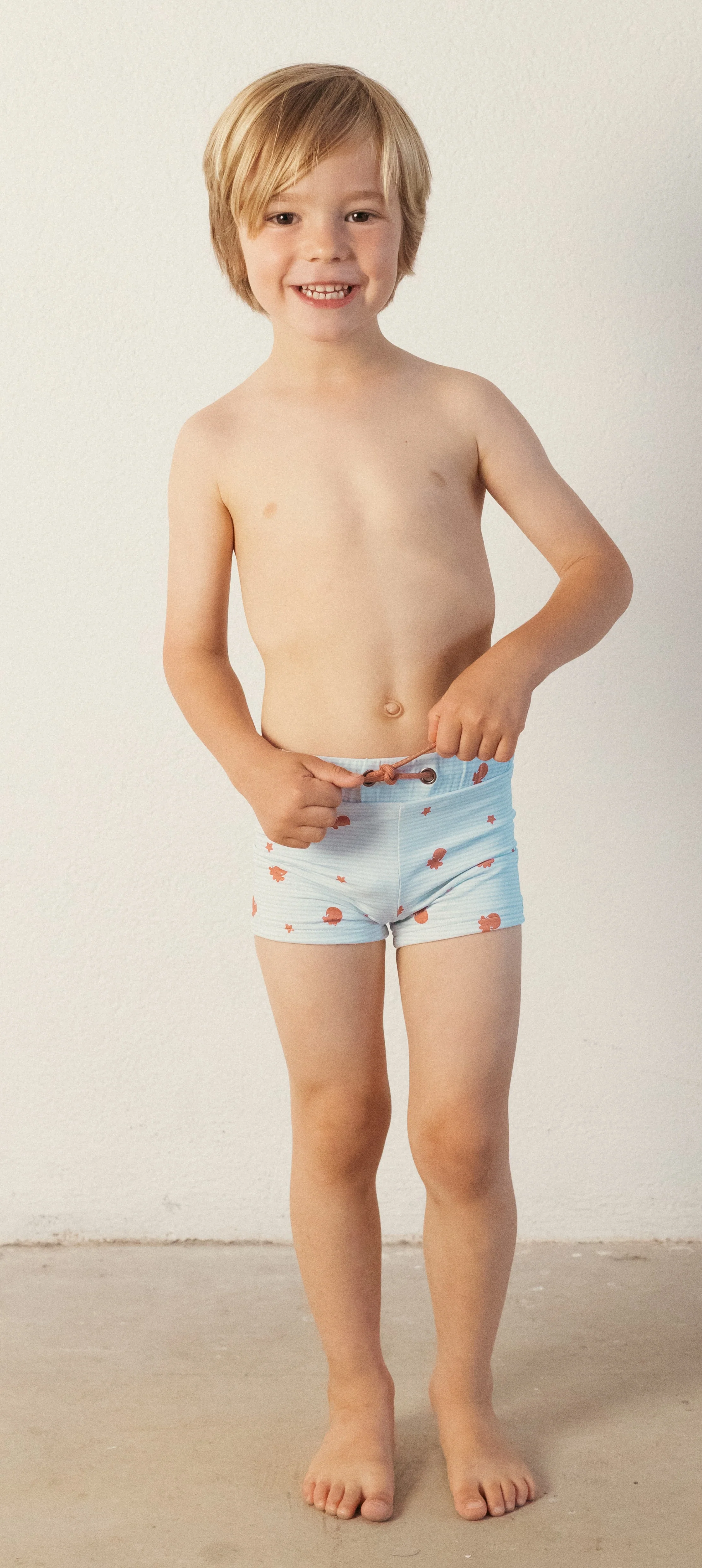 Waterlemon Boxer praia lycra - Piscina Azul com polvo - Image 2