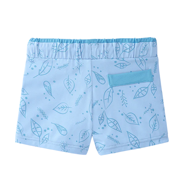 Waterlemon Calção/Boxer praia lycra de Menino Azul com folhas - Image 2