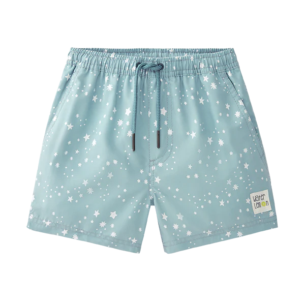 Waterlemon matchy Calção praia de Menino Azul com estrelas