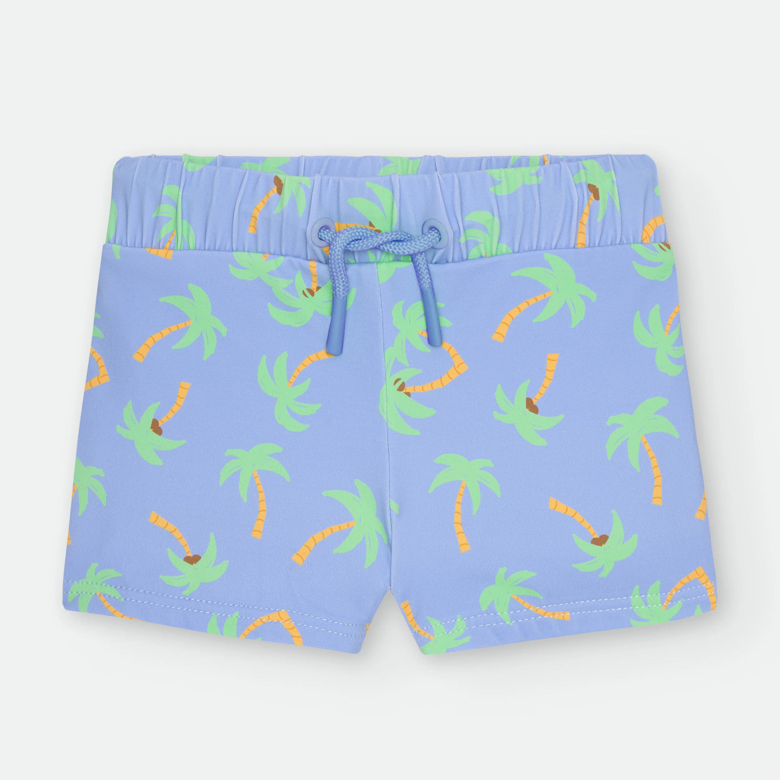 Waterlemon Calção praia lycra - Piscina Azul com Palmeiras