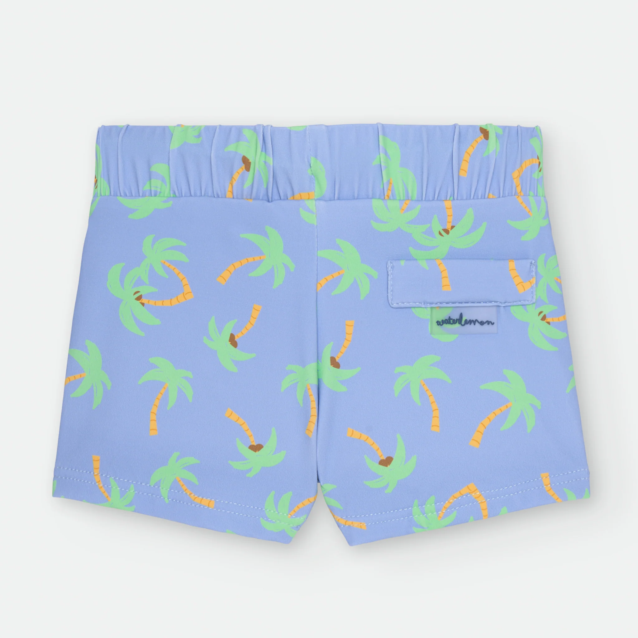 Waterlemon Calção praia lycra - Piscina Azul com Palmeiras - Image 2