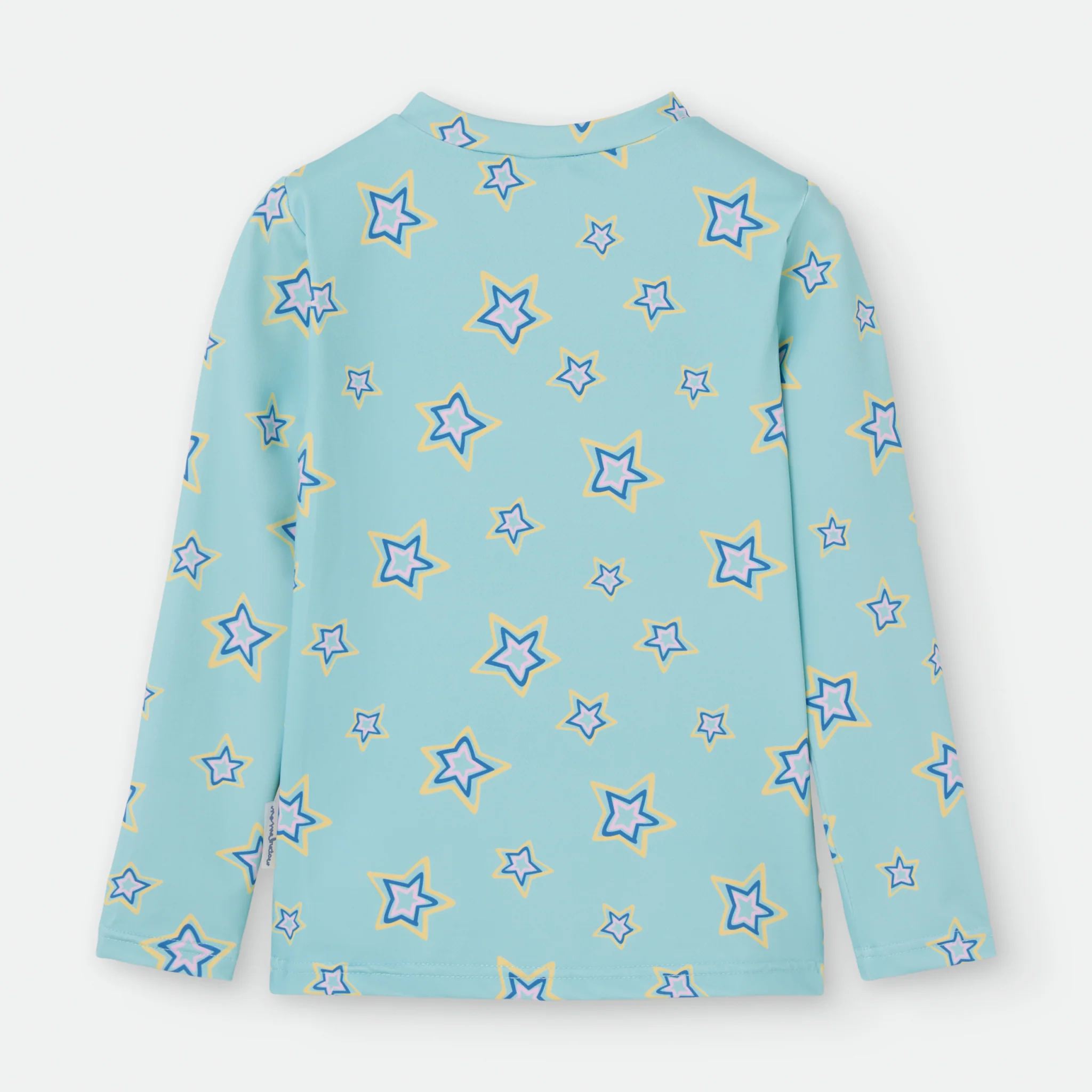 Waterlemon Camisola Manga Comprida Praia/Piscina UV Turquesa com estrelas - Image 2