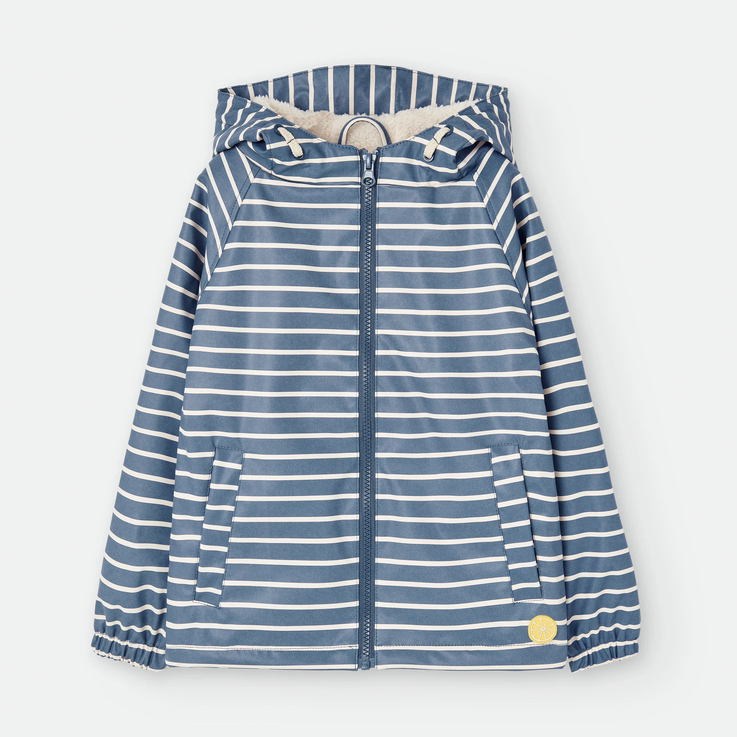 Waterlemon Casaco polar impermeável Azul riscas 2 a 10 anos