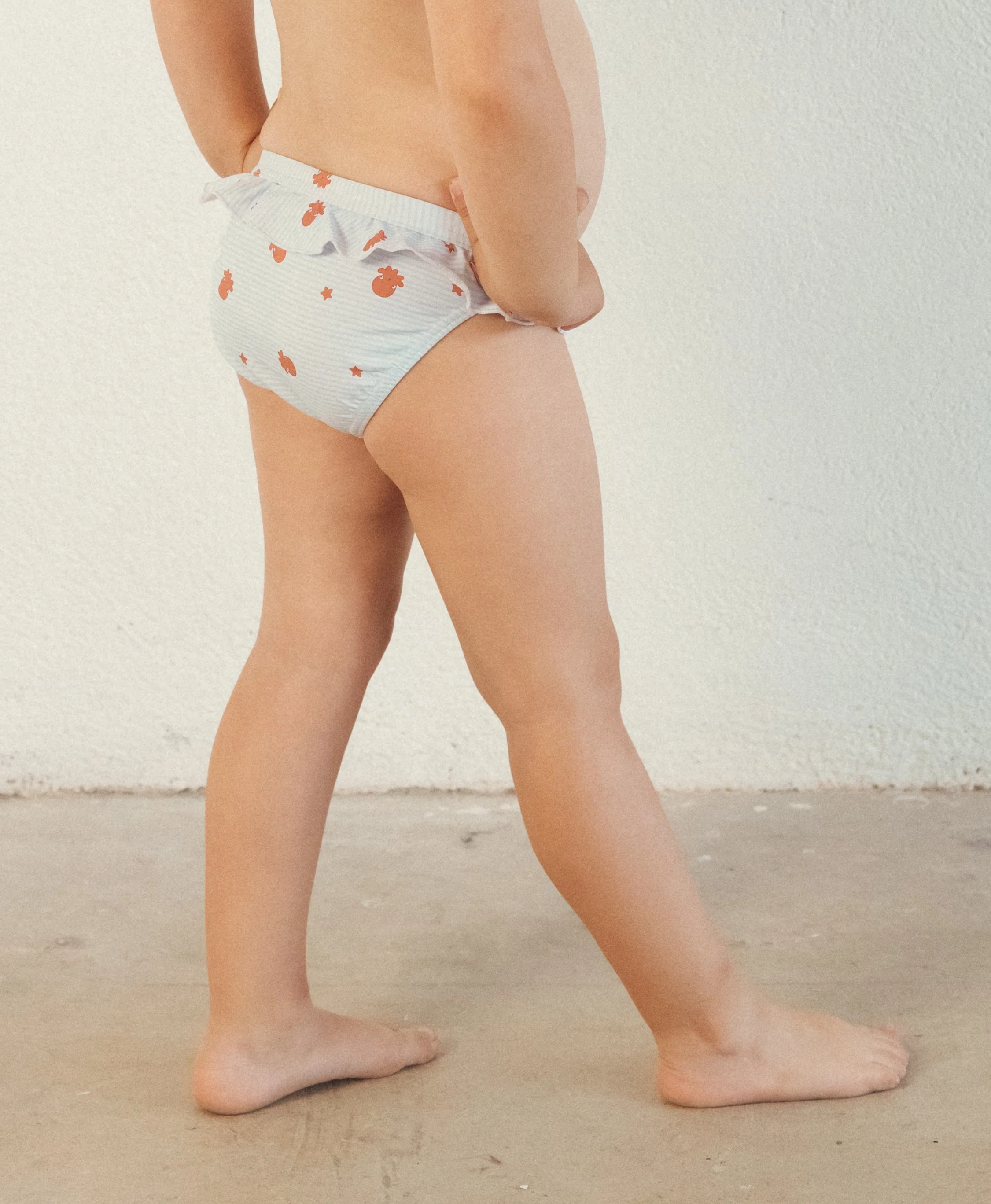 Waterlemon Cueca de Praia - Piscina Azul com polvo - folhos - Image 3