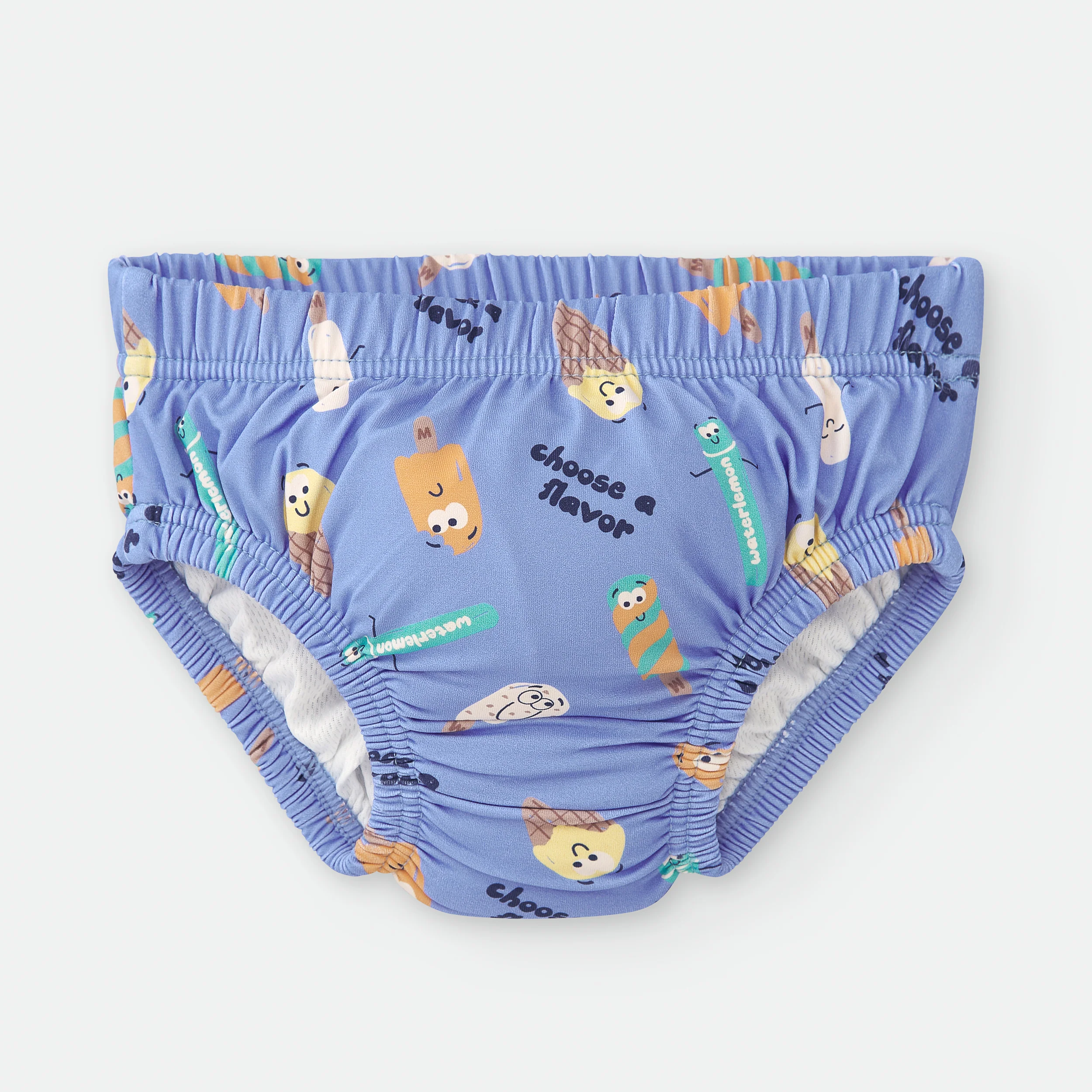 Waterlemon Cueca/fralda de Praia - Piscina Gelados Azul