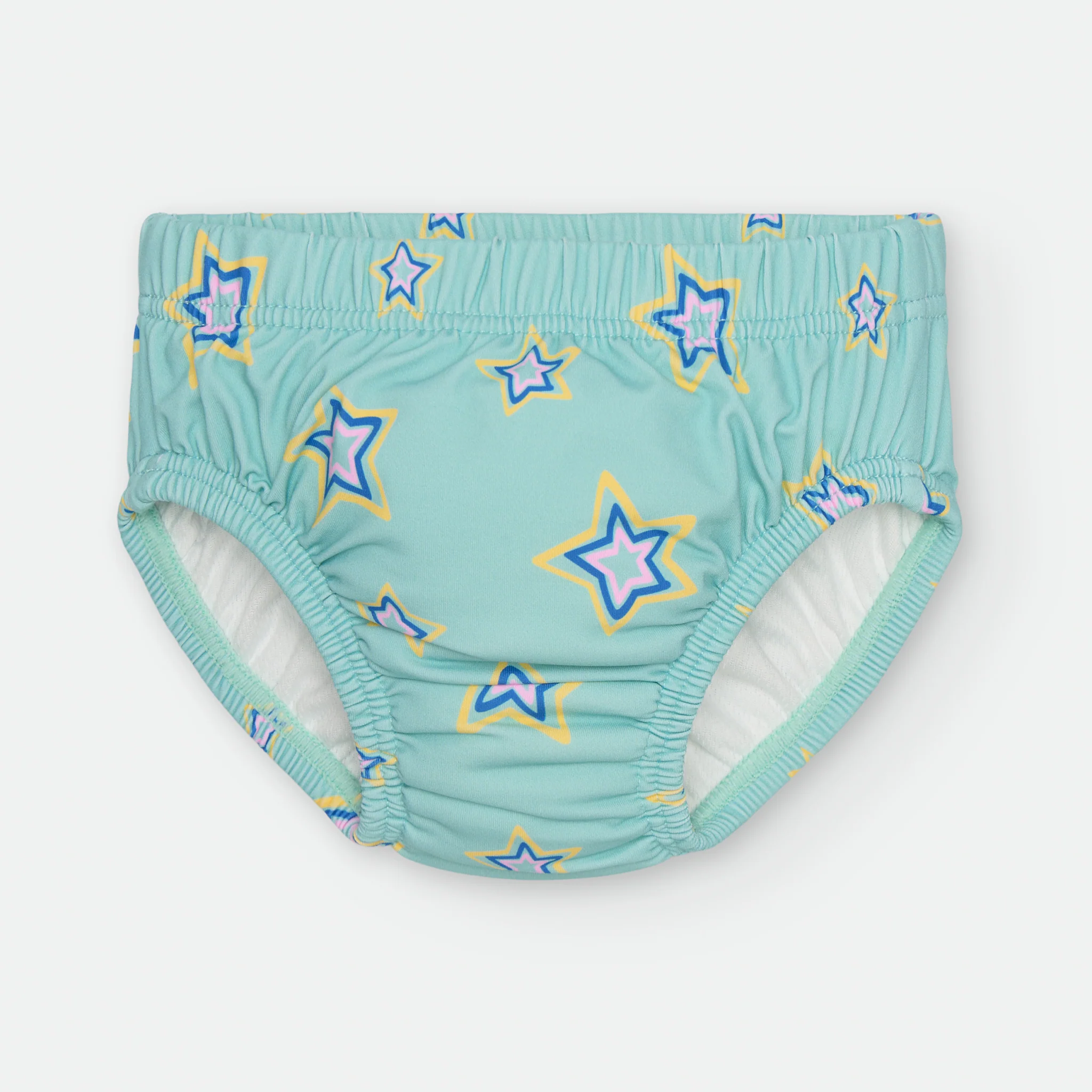 Waterlemon Cueca/Fralda de Praia - Piscina Turquesa com Estrelas