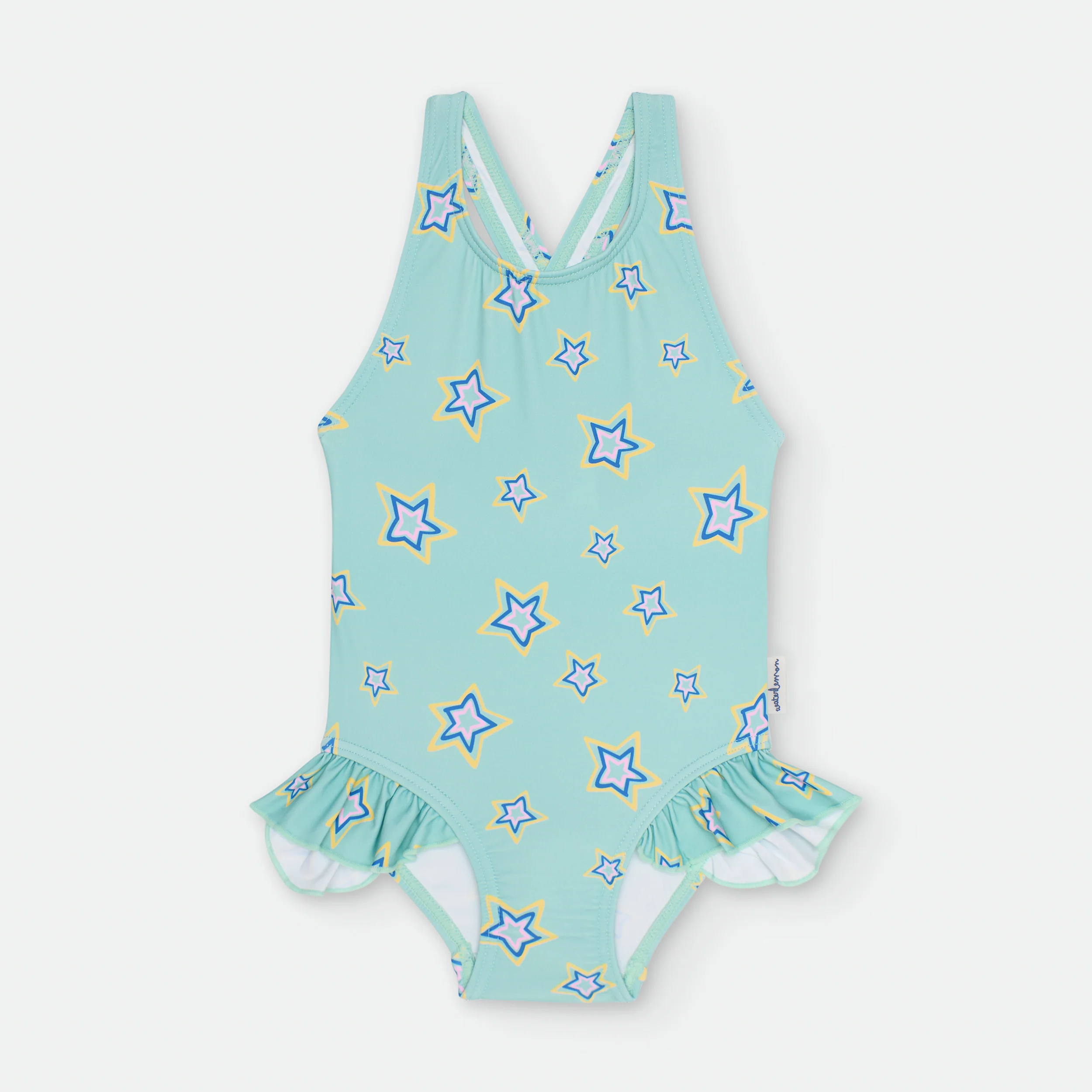 Waterlemon Fato de Banho de Praia - Turquesa com Estrelas