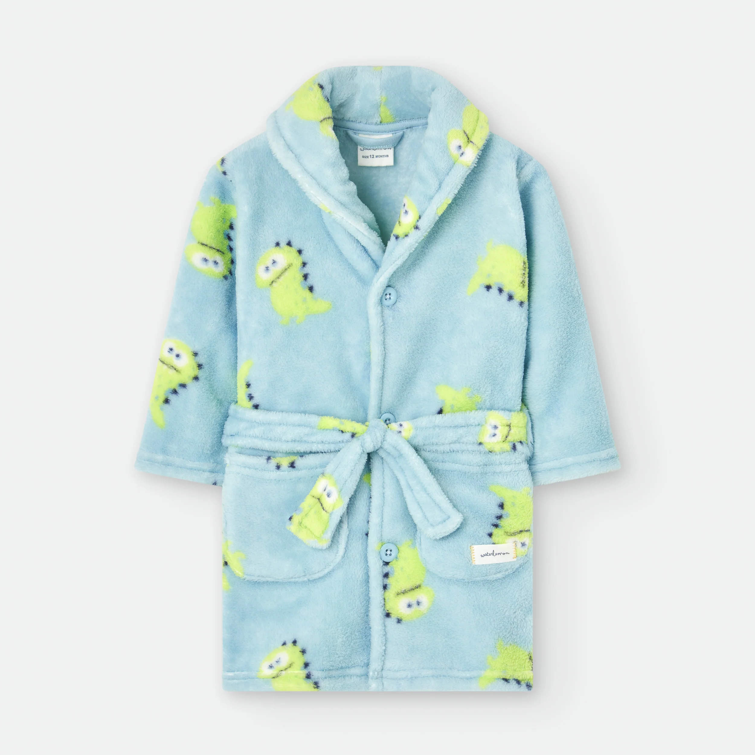 Waterlemon Robe Roupão Dinossauro Verde 12m a 6a