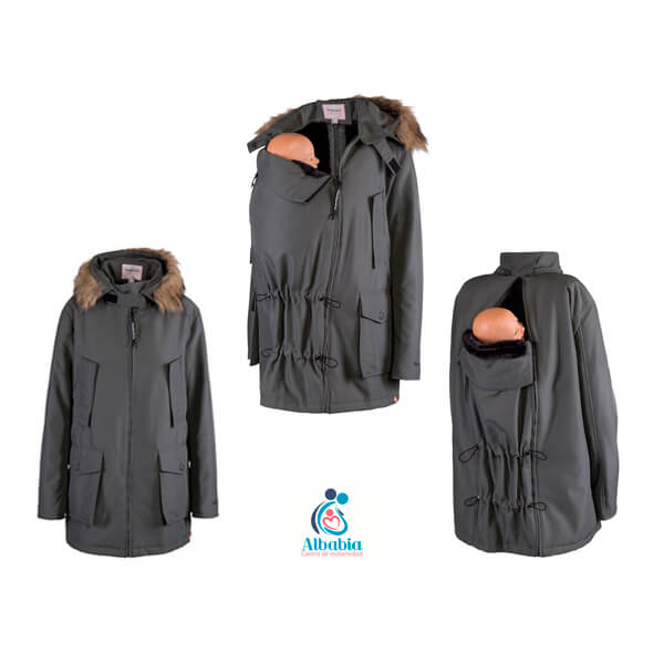 Wombat Casaco Babywearing Bandicoot Black & Grey - Image 3