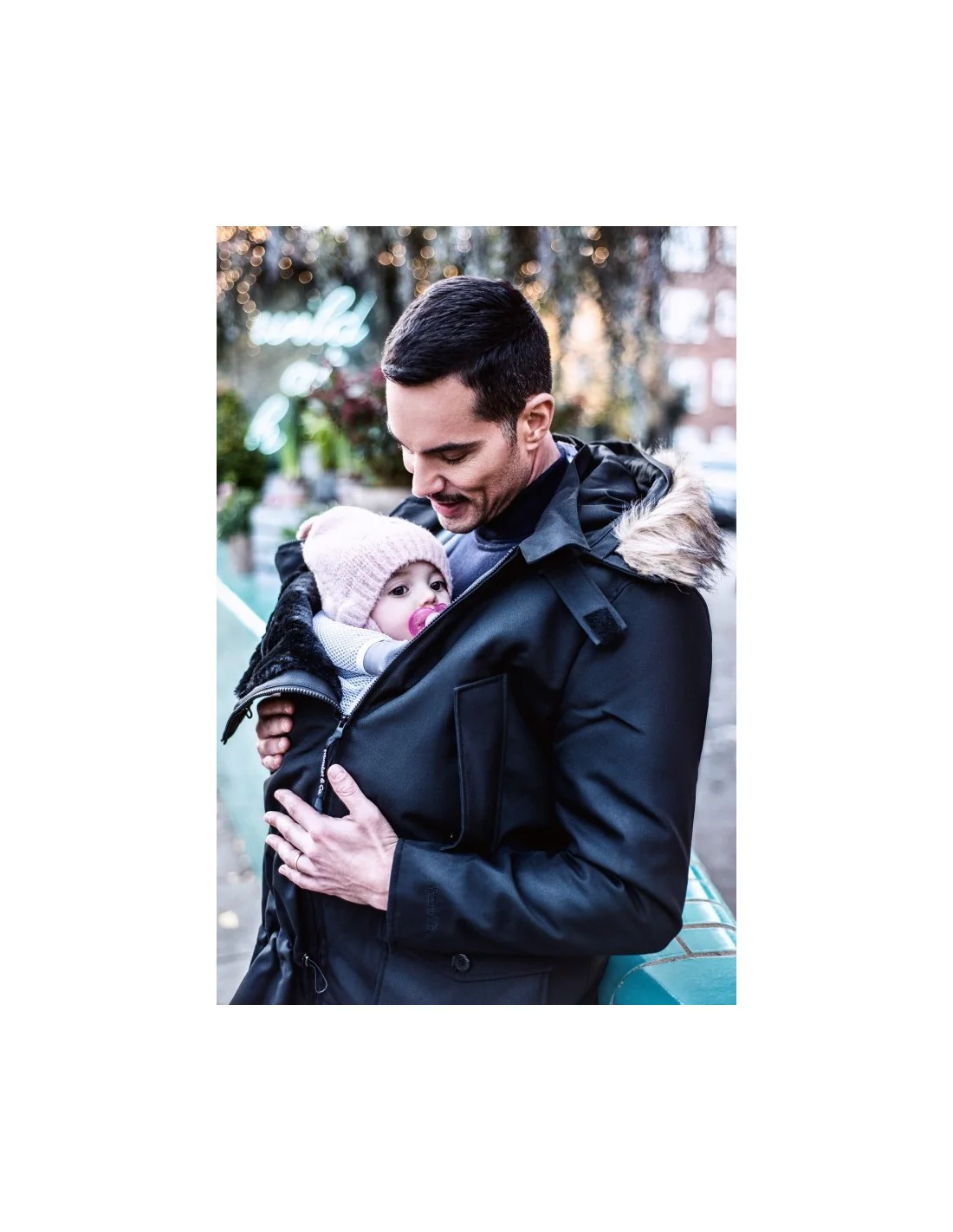Wombat Casaco Babywearing Bandicoot Black & Grey - Image 4