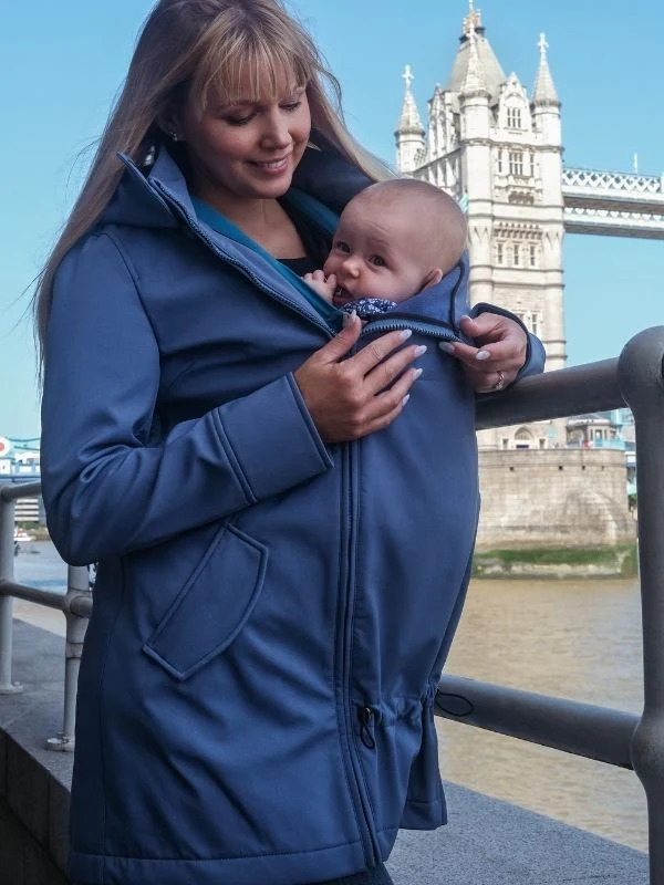 Wombat Casaco Babywearing Shell Blue - Image 6