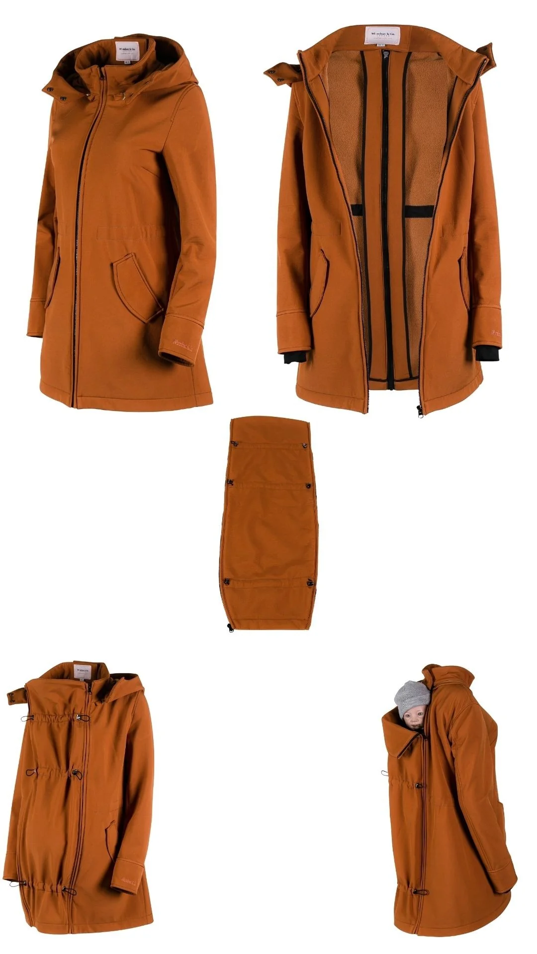 Wombat Casaco Babywearing Shell Caramel - Image 2