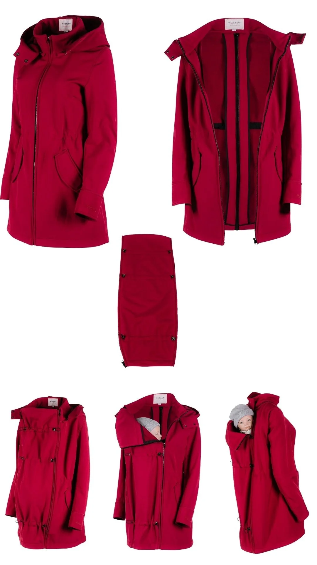 Wombat Casaco Babywearing Shell Red - Image 3