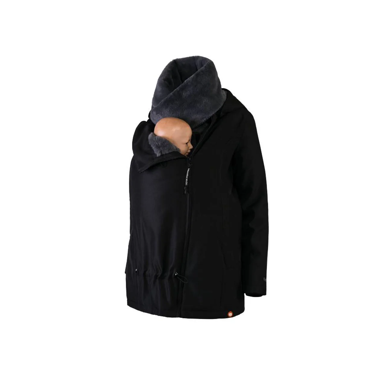 Wombat Casaco Babywearing Wallaby 2.0 Black + Grey - Image 2