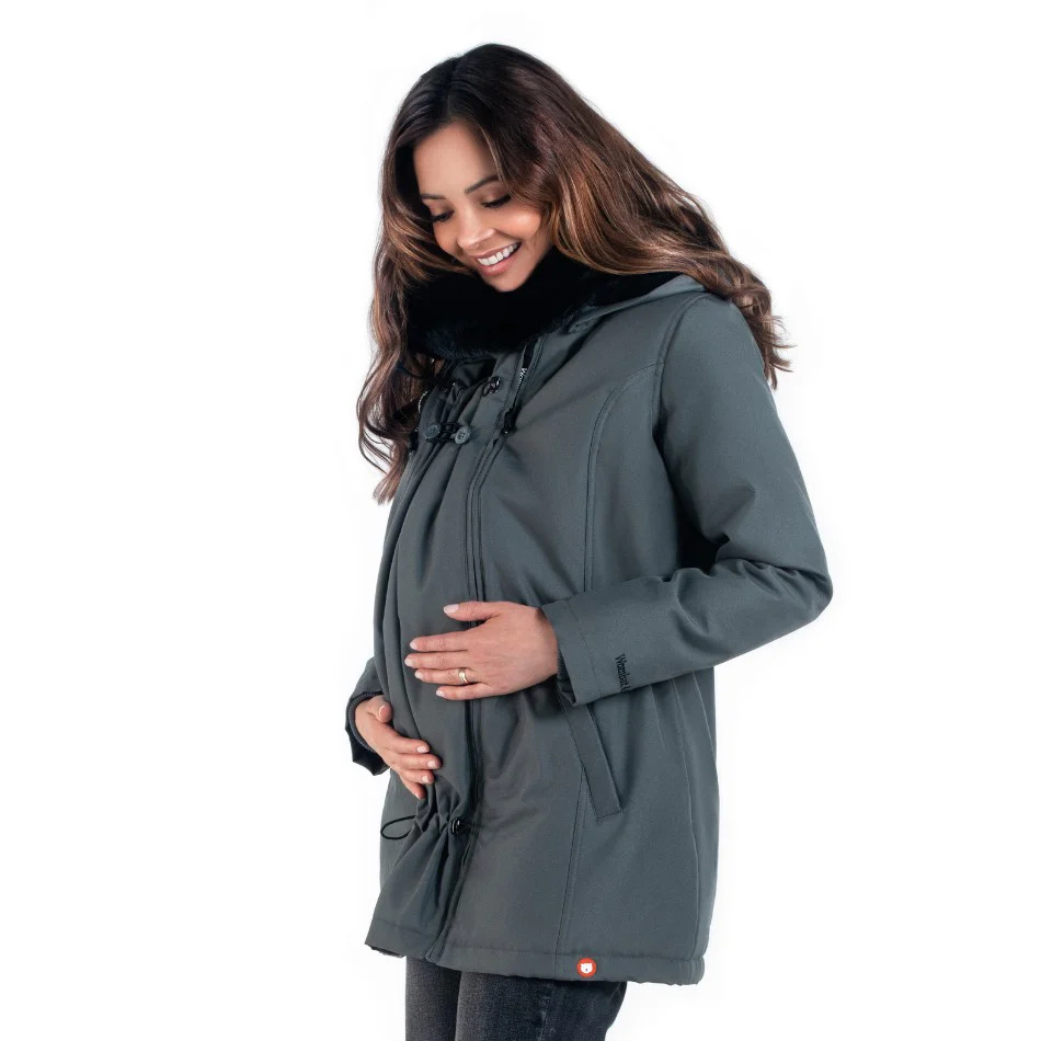 Wombat Casaco Babywearing Wallaby 2.0 Grey * por encomenda - Image 3