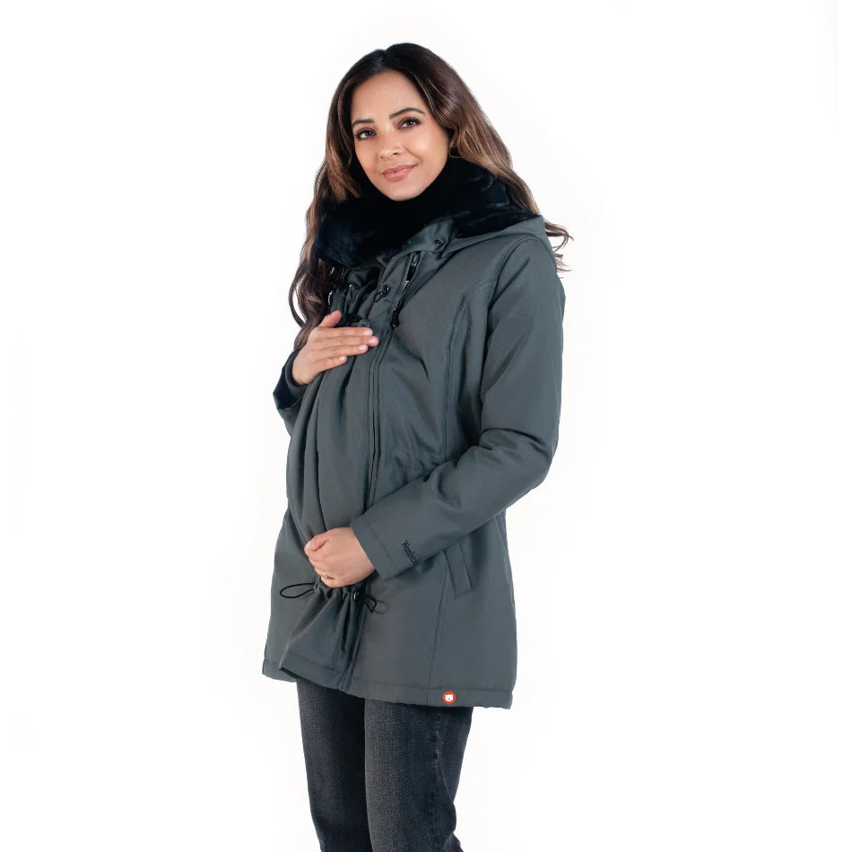 Wombat Casaco Babywearing Wallaby 2.0 Grey * por encomenda - Image 4
