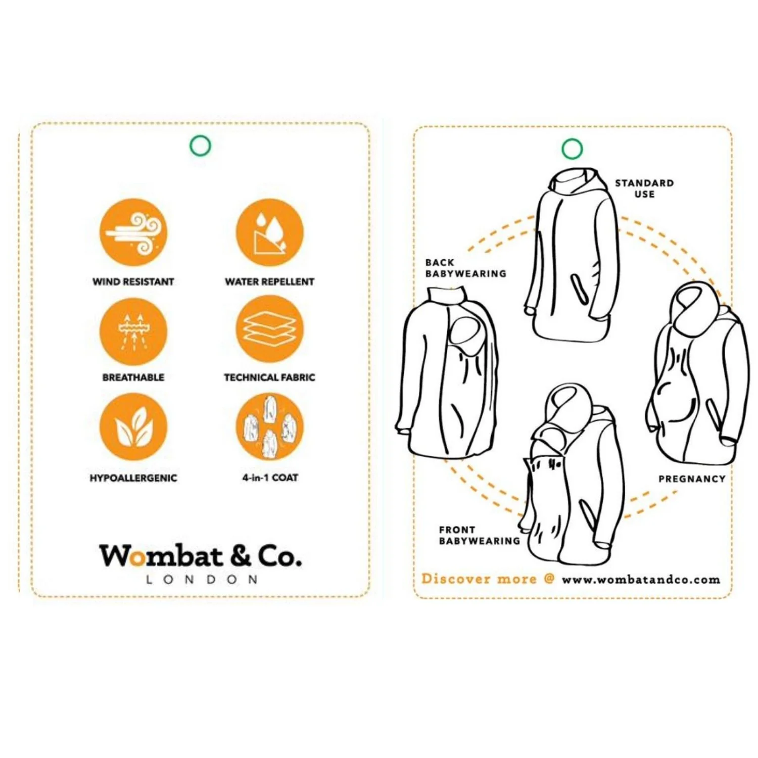 Wombat Numbat GO Casaco Babywearing 4 em 1 - Image 74