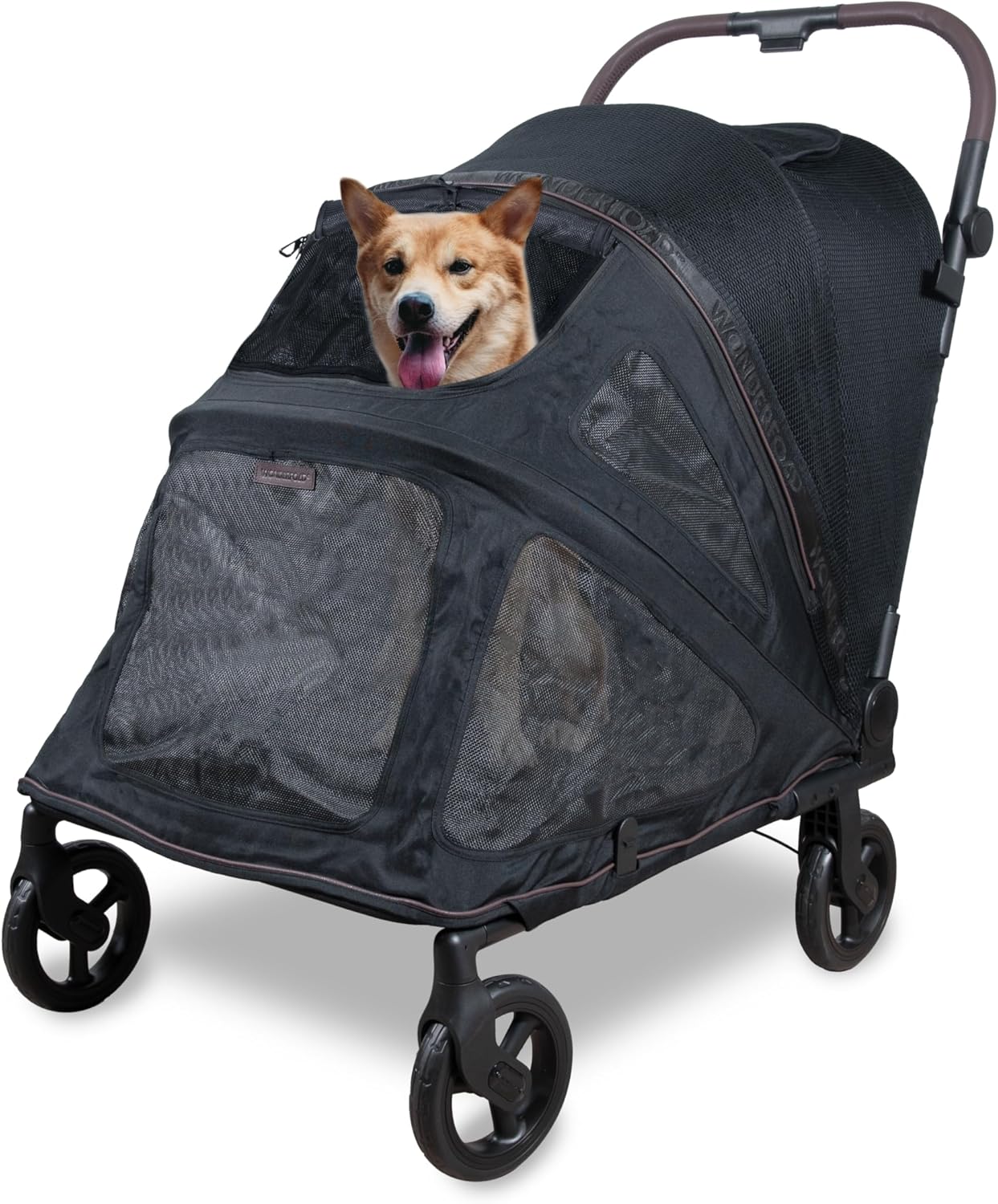 Wonderfold PF Pet Premium Flat Fold - Carrinho Compacto para Cães *por encomenda