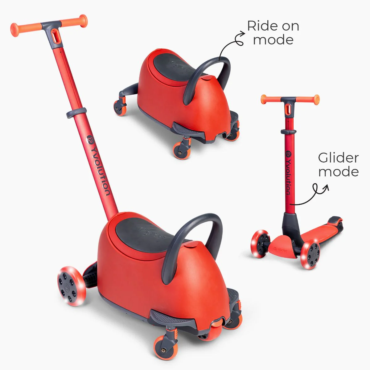 Yvolution Trotinete e Carrinho 5 em 1 Luna