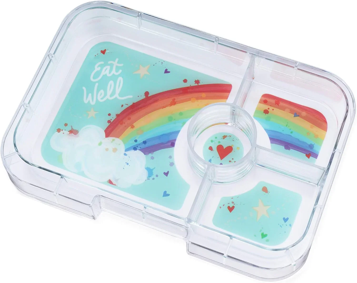Yumbox Lancheira com 3 compartimentos Power Pink Rainbow - Image 4