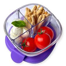 Yumbox Tigela para lanche com 3 compartimentos