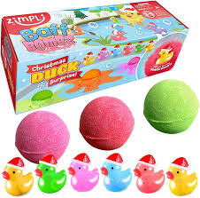 ZIMPLIKIDS Pack 3 Bombas de banho surpresa Patos Natalícios - Image 2