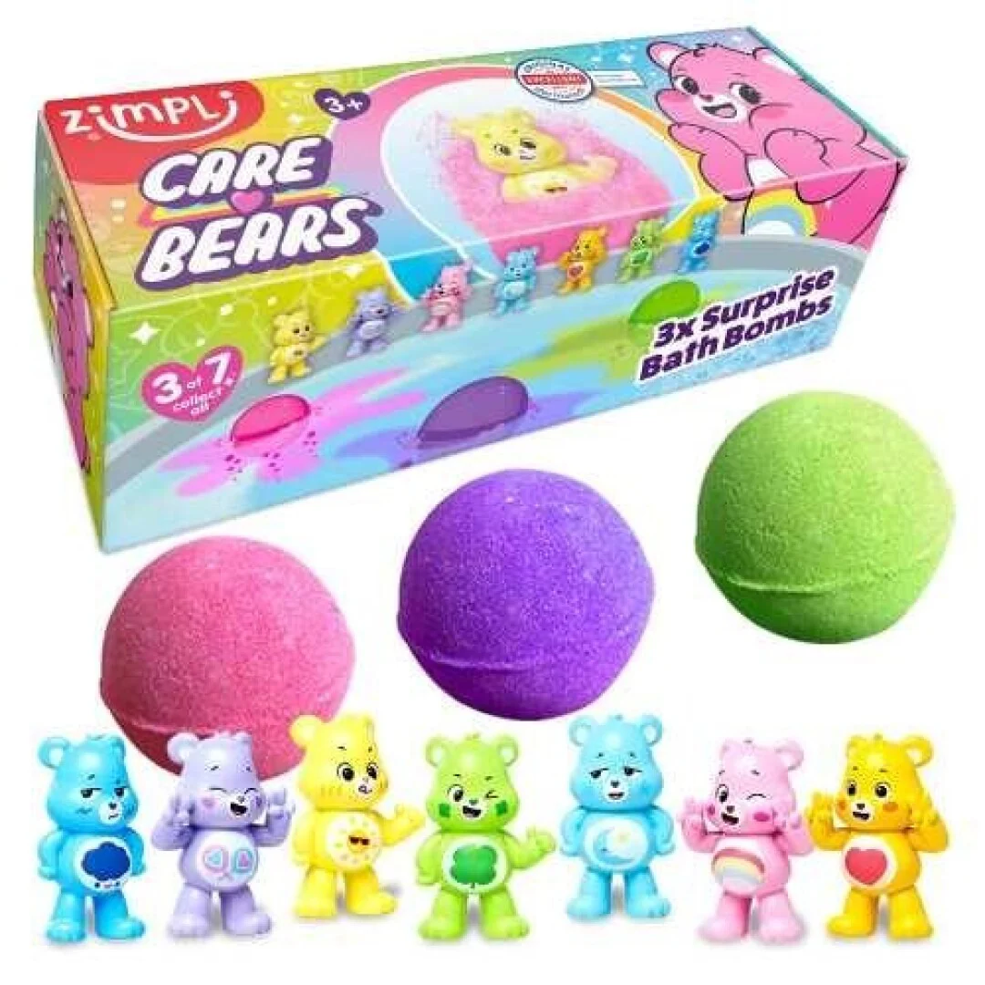 ZIMPLIKIDS Pack 3 Bombas de banho surpresa Ursinhos Amorosos