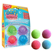 ZIMPLIKIDS Pack 4 Bombas de Banho