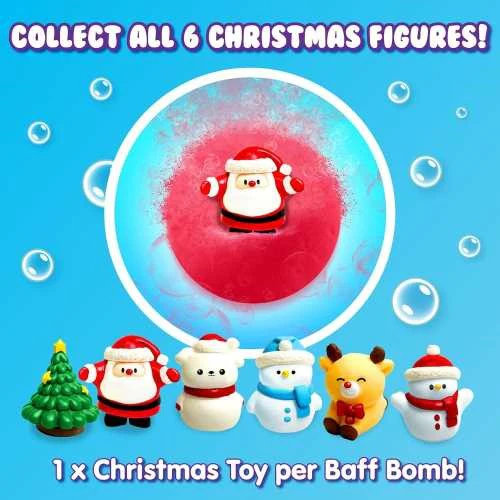 ZIMPLIKIDS Pack 6 Bombas de banho Pai Natal - Image 2