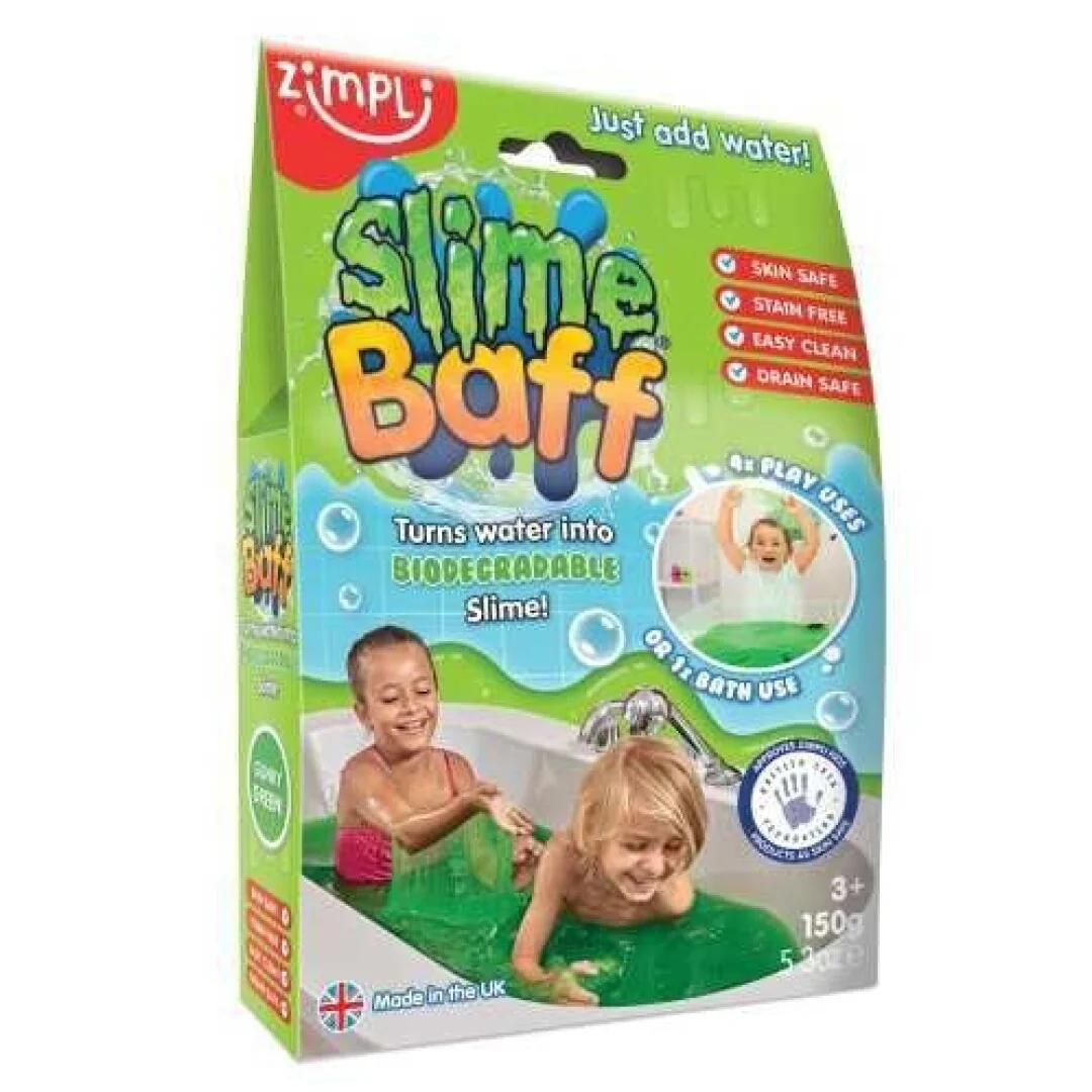 ZIMPLIKIDS Slime para banho Baff Verde